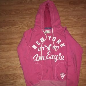 Pink American Eagle Hoodie